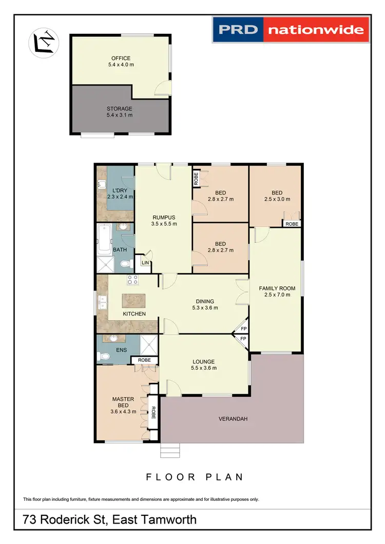 Floorplan of Homely house listing, 73 Roderick Street, Tamworth NSW 2340
