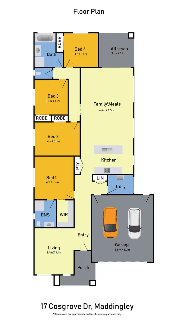 Floorplan of Homely house listing, 17 Cosgrove Drive, Maddingley VIC 3340