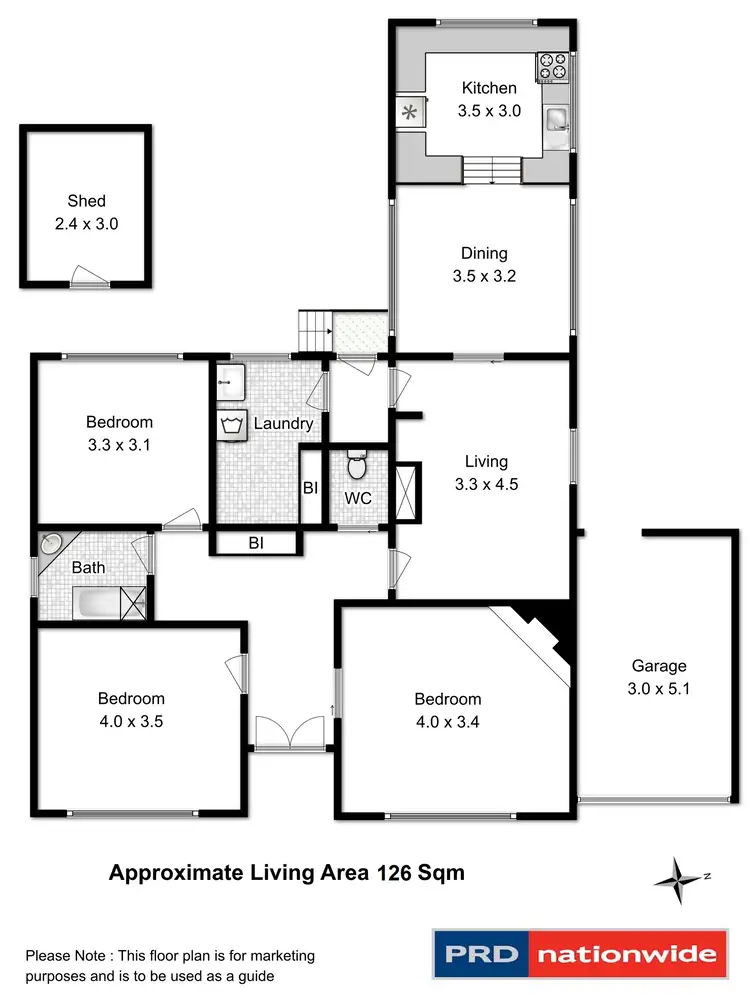 Floorplan of Homely house listing, 106 Giblin Street, New Town TAS 7008