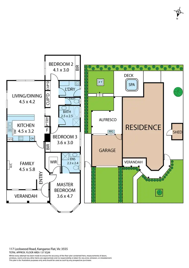 Floorplan of Homely house listing, 117 Lockwood Road, Kangaroo Flat VIC 3555
