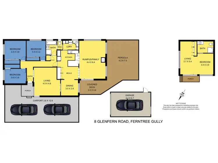 Floorplan of Homely house listing, 8 Glenfern Road, Ferntree Gully VIC 3156