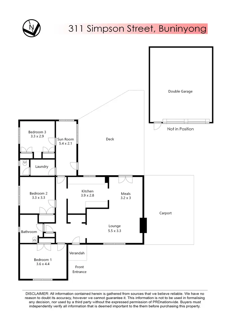 Floorplan of Homely house listing, 311 Simpson Street, Buninyong VIC 3357