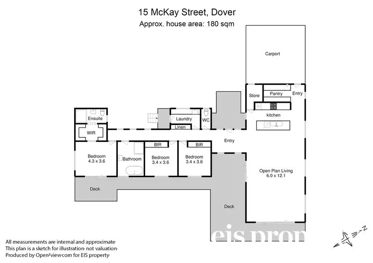 Floorplan of Homely house listing, 15 McKay Street, Dover TAS 7117