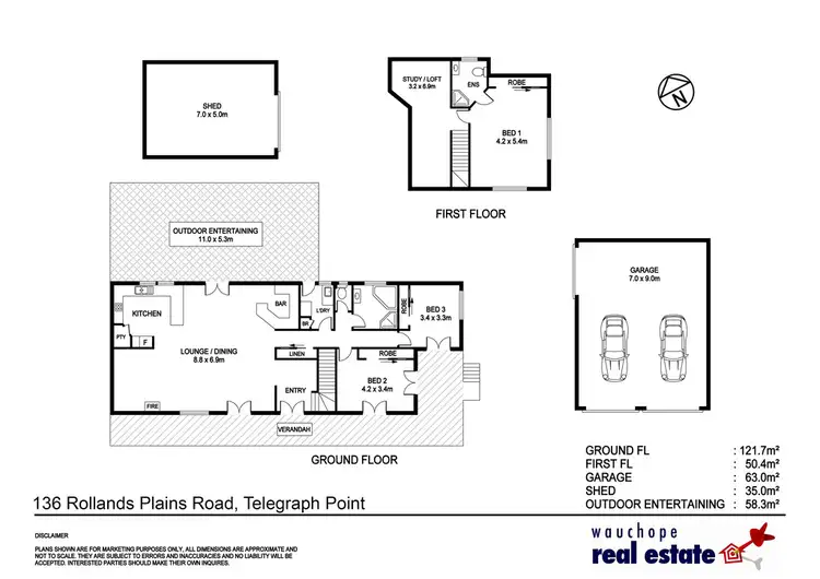 Floorplan of Homely rural property listing, 136 Rollands Plains Road, Telegraph Point NSW 2441