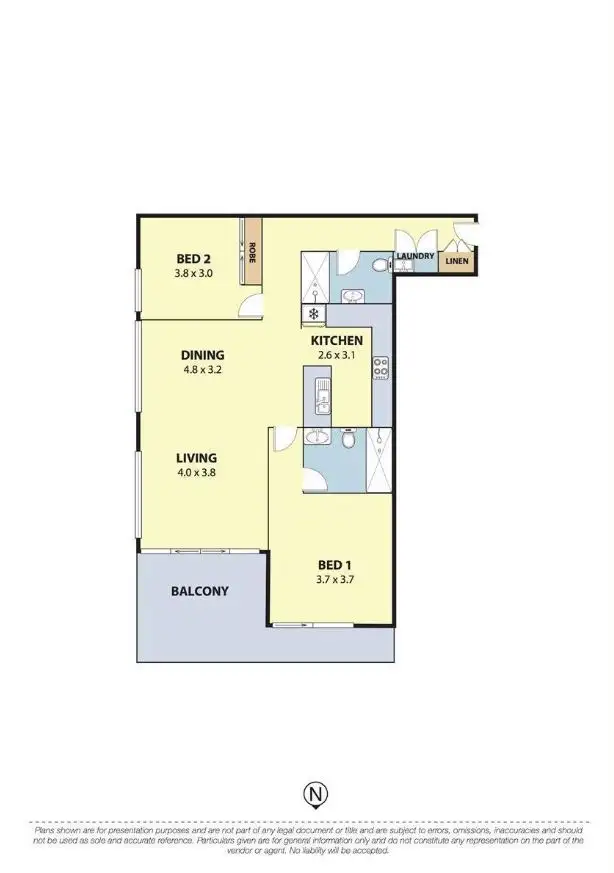 Floorplan of Homely apartment listing, 184/22-32 Gladstone Avenue, Wollongong NSW 2500