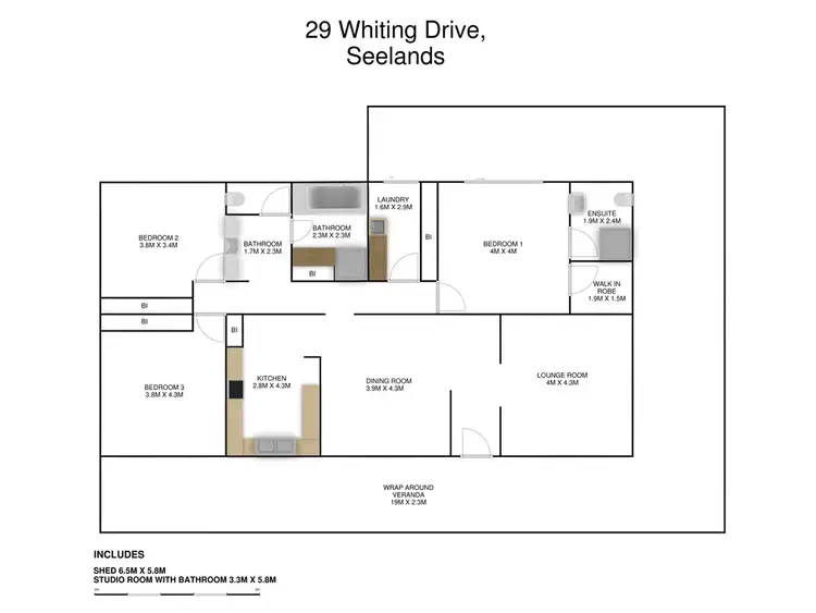 Floorplan of Homely house listing, 29 Whiting Drive, Seelands NSW 2460