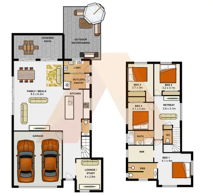 Floorplan of Homely house listing, 5a Mapleton Close, Waterford QLD 4133