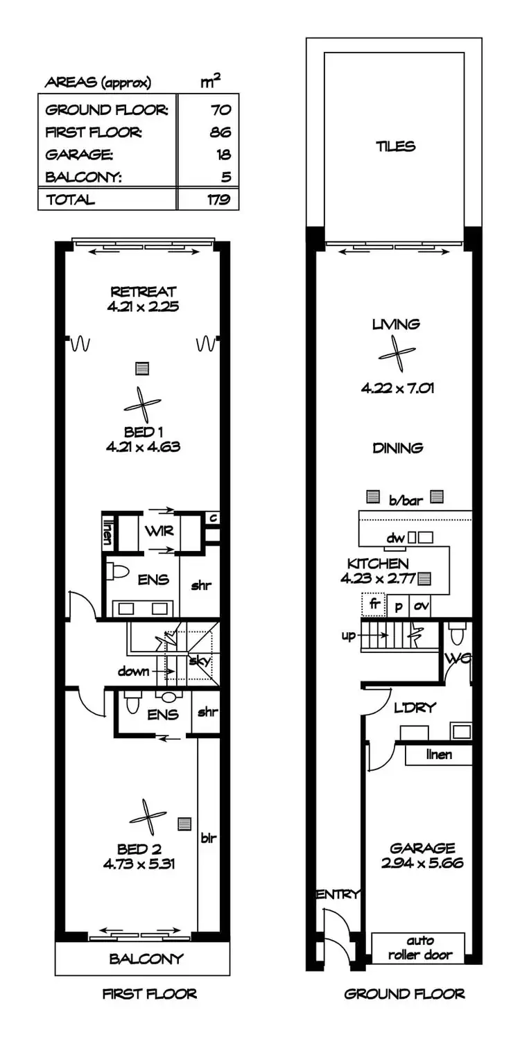 Floorplan of Homely townhouse listing, 23 Power Street, Adelaide SA 5000