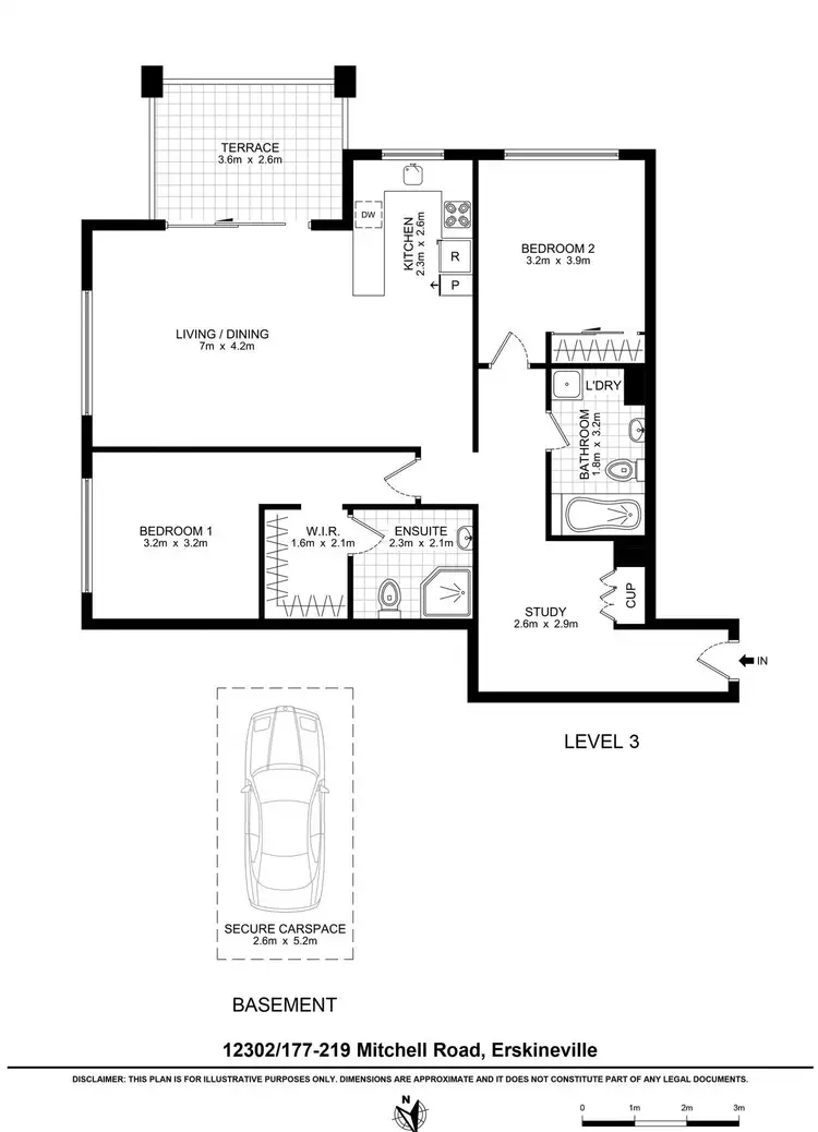 Floorplan of Homely apartment listing, 12302/177 Mitchell Road, Erskineville NSW 2043