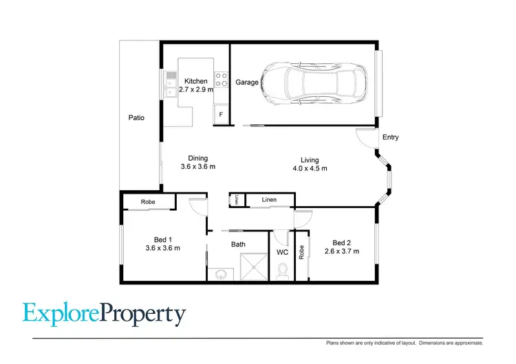 Floorplan of Homely unit listing, 2/73-87 Caboolture River Road, Morayfield QLD 4506