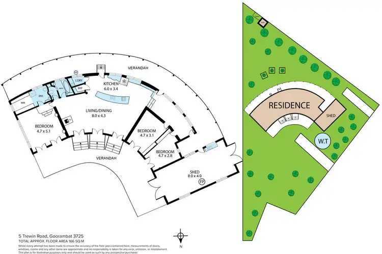Floorplan of Homely house listing, 5 Trewin Road, Goorambat VIC 3725