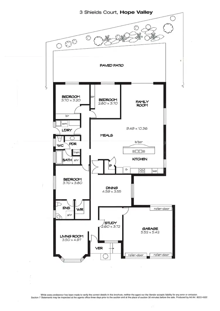 Floorplan of Homely house listing, 3 Shields Court, Hope Valley SA 5090
