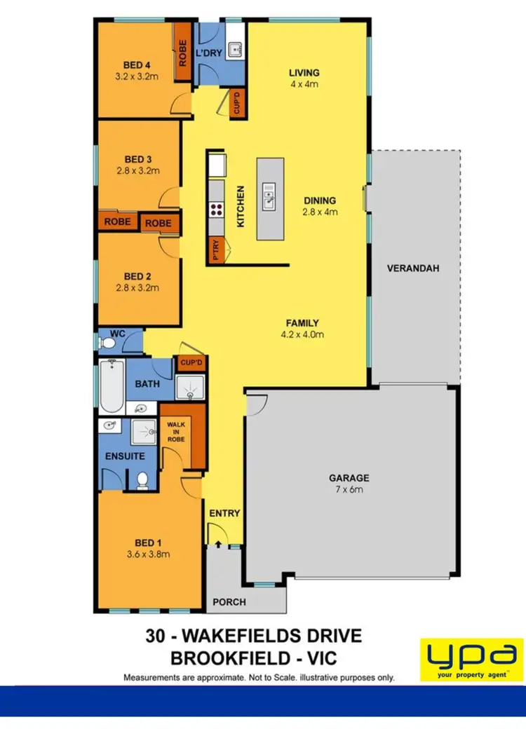 Floorplan of Homely house listing, 30 wakefields drive, Brookfield VIC 3338
