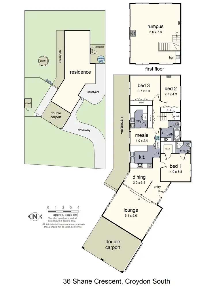 Floorplan of Homely house listing, 36 Shane Crescent, Croydon South VIC 3136