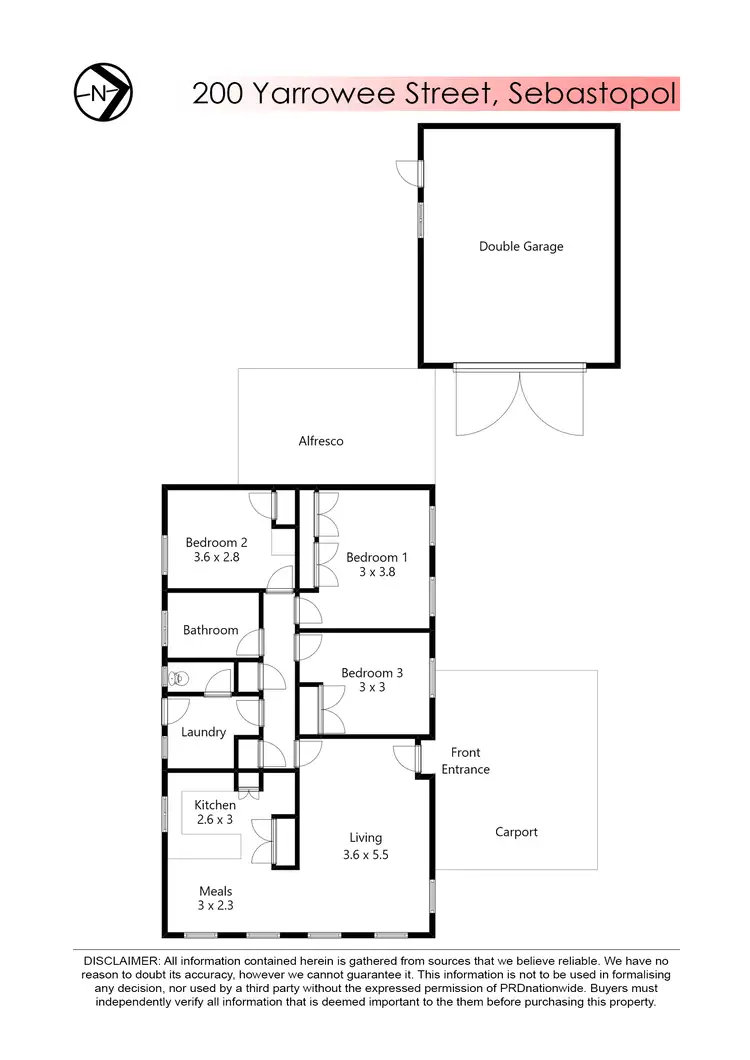 Floorplan of Homely house listing, 200 Yarrowee Street, Sebastopol VIC 3356