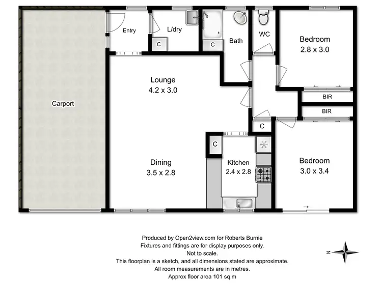 Floorplan of Homely unit listing, 3/7 Fidler Street, Cooee TAS 7320