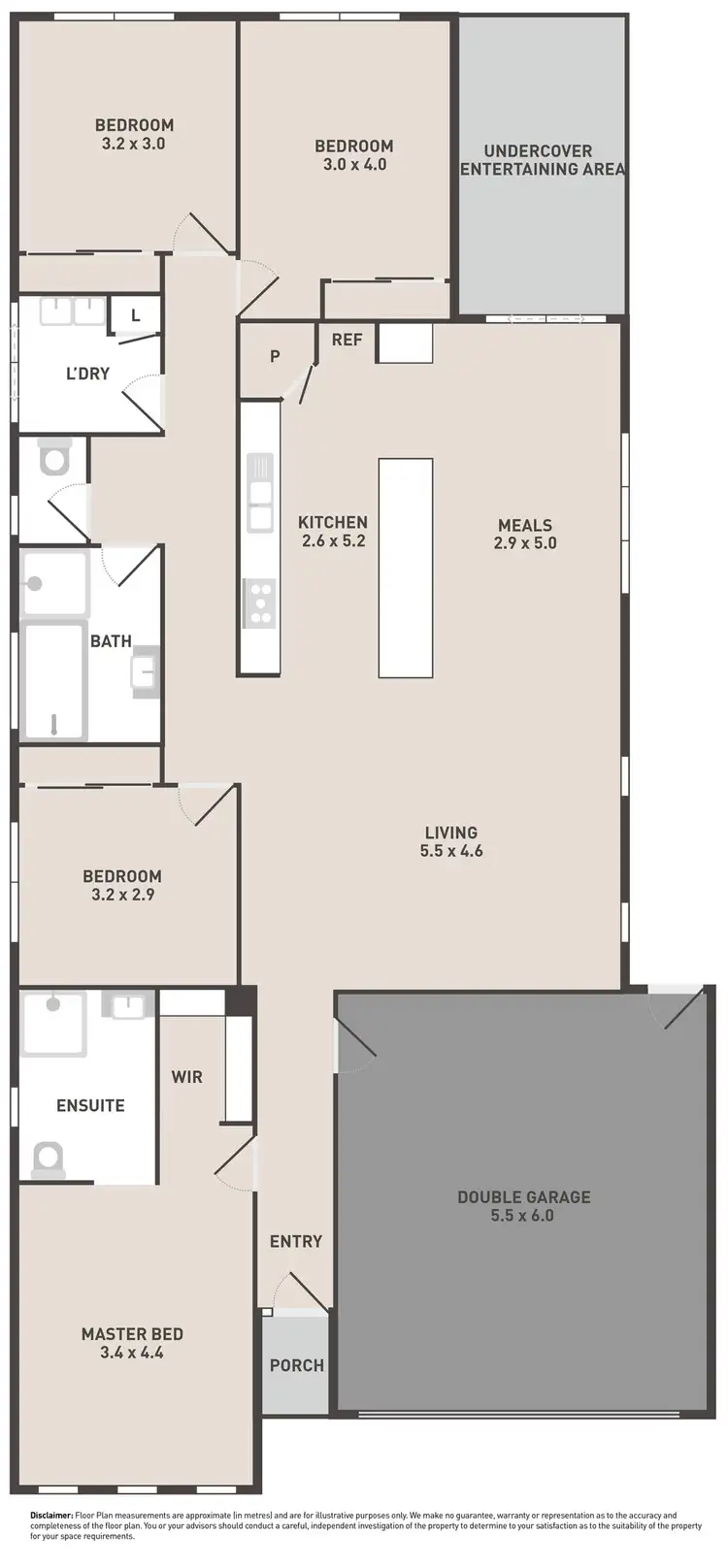 Floorplan of Homely house listing, 50 Yellow Gum Way, Manor Lakes VIC 3024