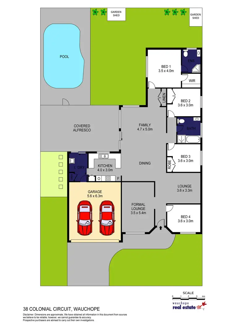 Floorplan of Homely house listing, 38 Colonial Circuit, Wauchope NSW 2446