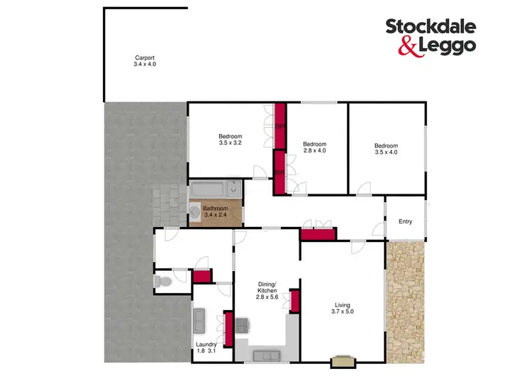Floorplan of Homely house listing, 6 Park Lane, Traralgon VIC 3844