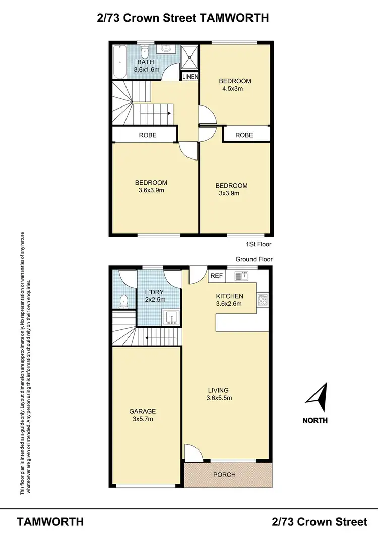 Floorplan of Homely house listing, 2/73 Crown Street, West Tamworth NSW 2340