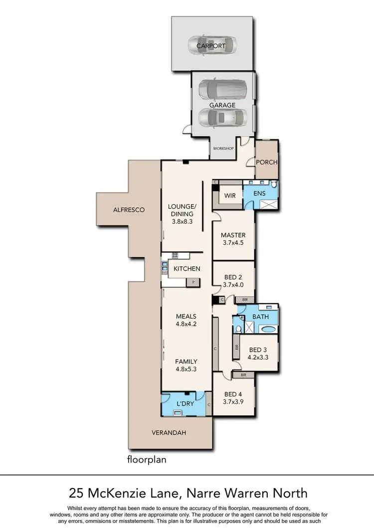 Floorplan of Homely house listing, 25 McKenzie Lane, Narre Warren North VIC 3804