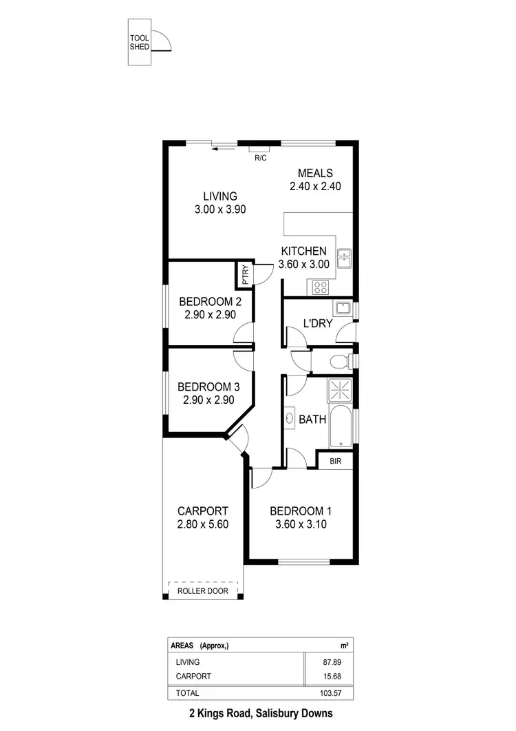 Floorplan of Homely house listing, 2/77 Kings Road, Salisbury Downs SA 5108