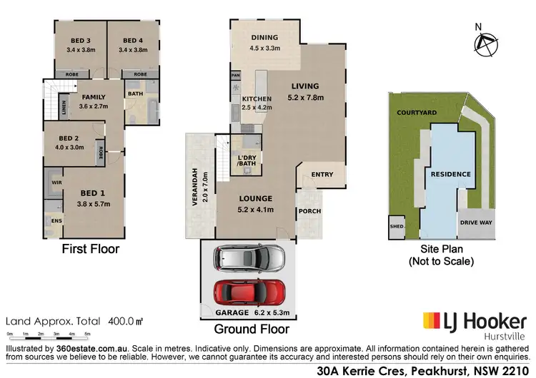 Floorplan of Homely semi-detached listing, 30A Kerrie Crescent, Peakhurst NSW 2210