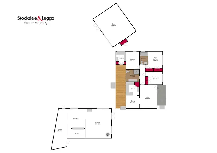 Floorplan of Homely house listing, 6 Tucker Court, Traralgon VIC 3844