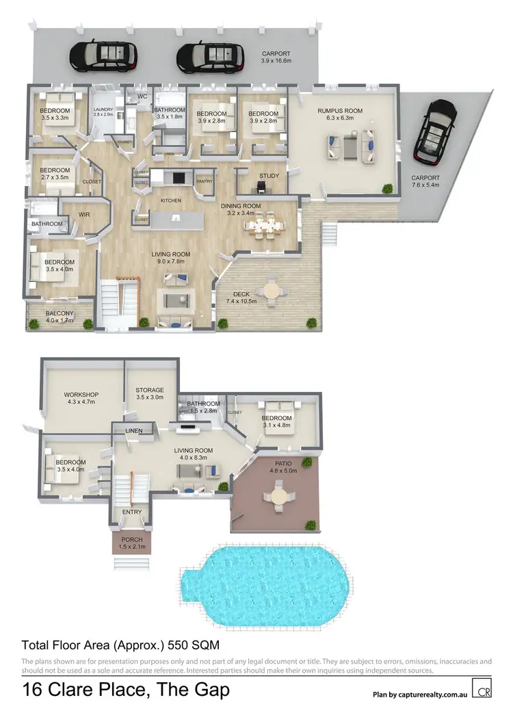 Floorplan of Homely house listing, 16 Clare Place, The Gap QLD 4061