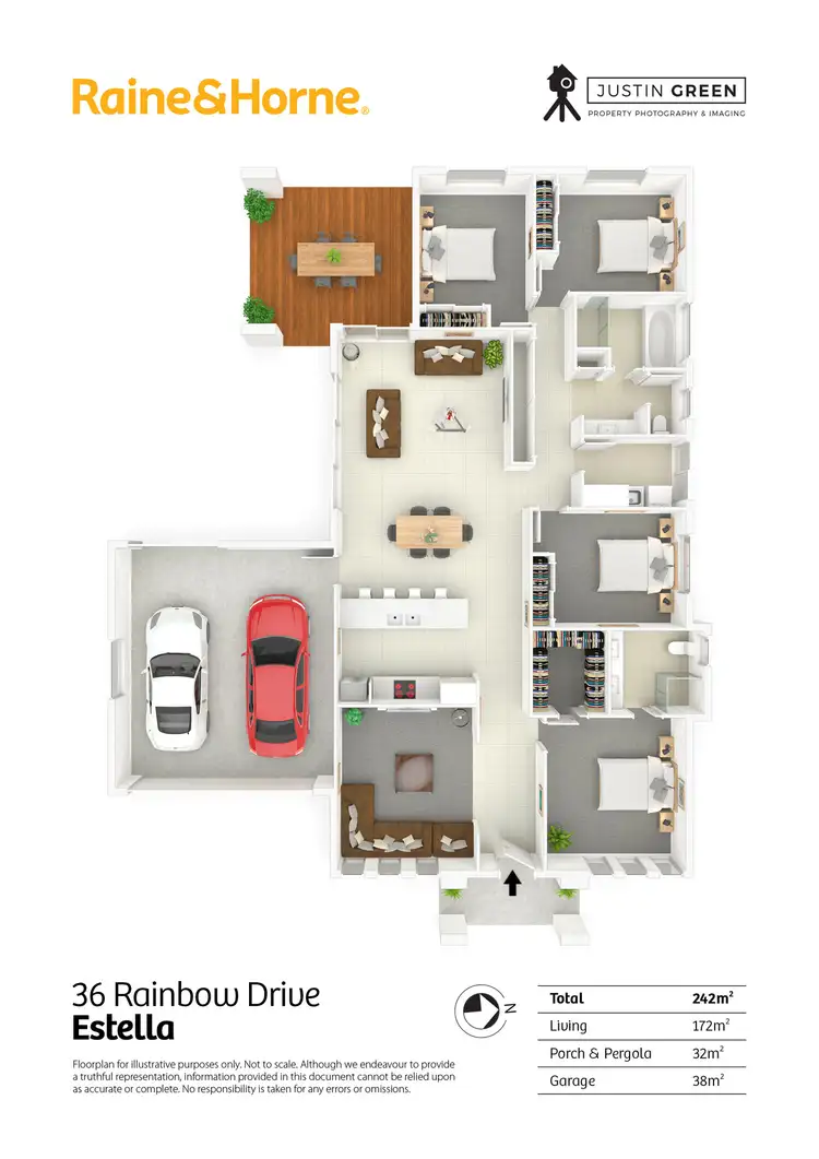 Floorplan of Homely house listing, 36 Rainbow Drive, Estella NSW 2650