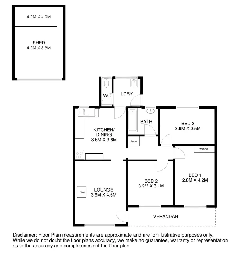 Floorplan of Homely house listing, 5 Orr Street, Mount Gambier SA 5290