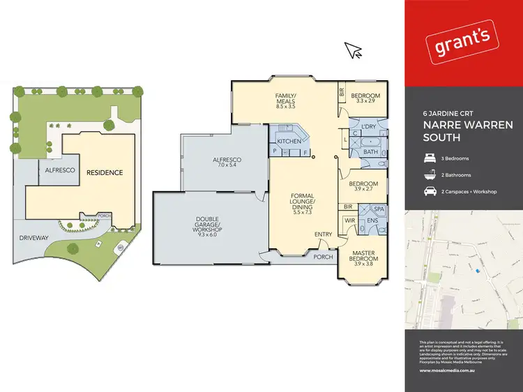 Floorplan of Homely house listing, 6 Jardine Court, Narre Warren South VIC 3805