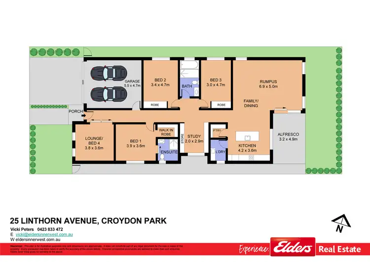 Floorplan of Homely house listing, 25 Linthorn Avenue, Croydon Park NSW 2133