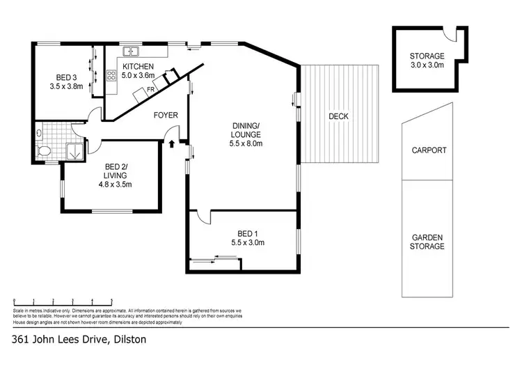 Floorplan of Homely house listing, 361 John Lees Drive, Dilston TAS 7252