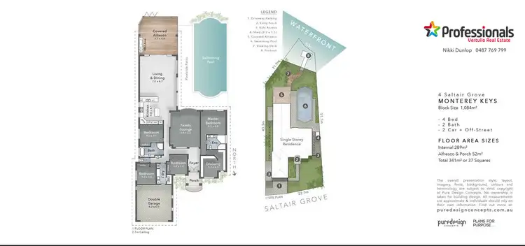Floorplan of Homely house listing, 4 Saltair Grove, Helensvale QLD 4212
