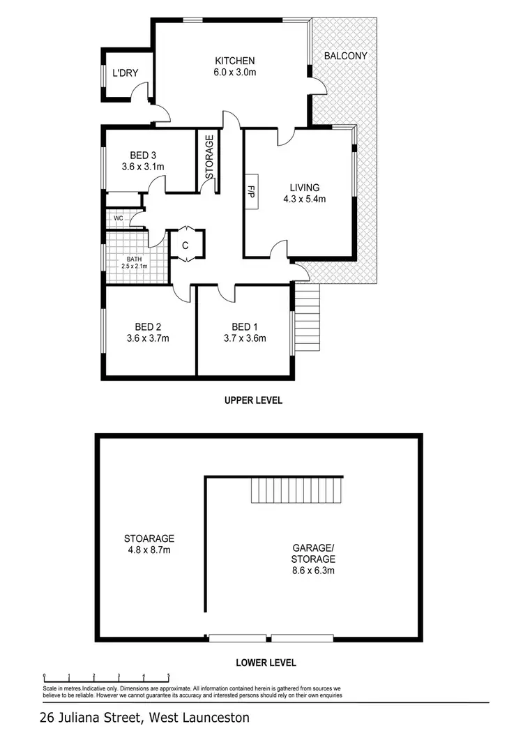 Floorplan of Homely house listing, 26 Juliana Street, West Launceston TAS 7250