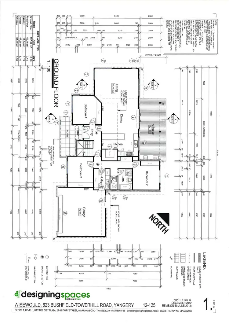 Floorplan of Homely rural property listing, 623 TOWER HILL ROAD, Yangery VIC 3283