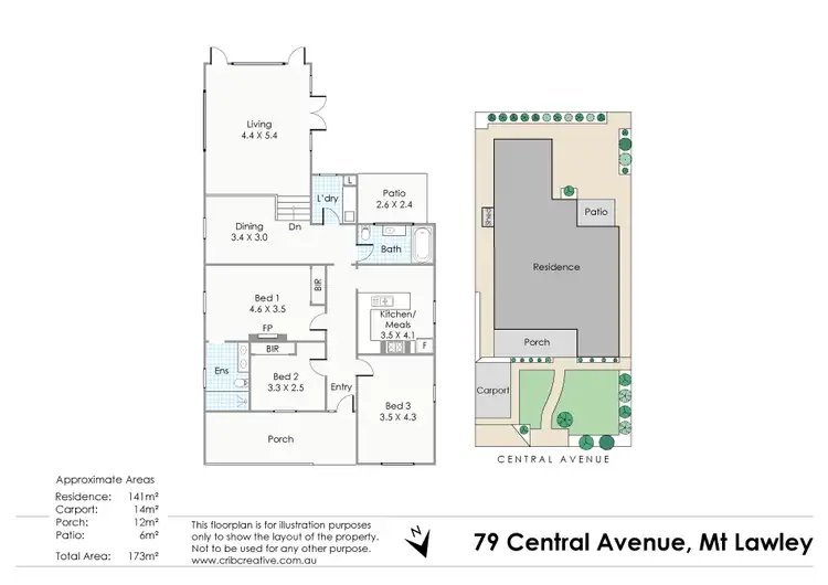 Floorplan of Homely house listing, 79 Central Avenue, Mount Lawley WA 6050