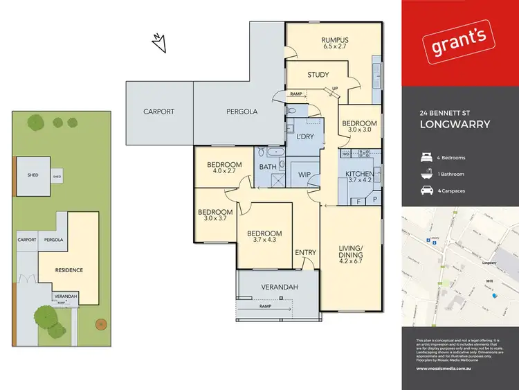 Floorplan of Homely house listing, 24 Bennett Street, Longwarry VIC 3816
