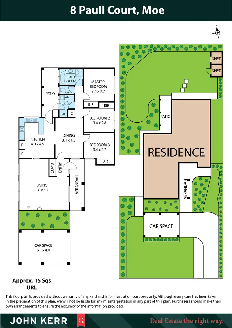 Floorplan of Homely house listing, 8 Paull Court, Moe VIC 3825