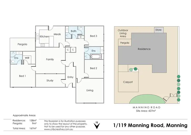 Floorplan of Homely house listing, 1/119 Manning Road, Manning WA 6152