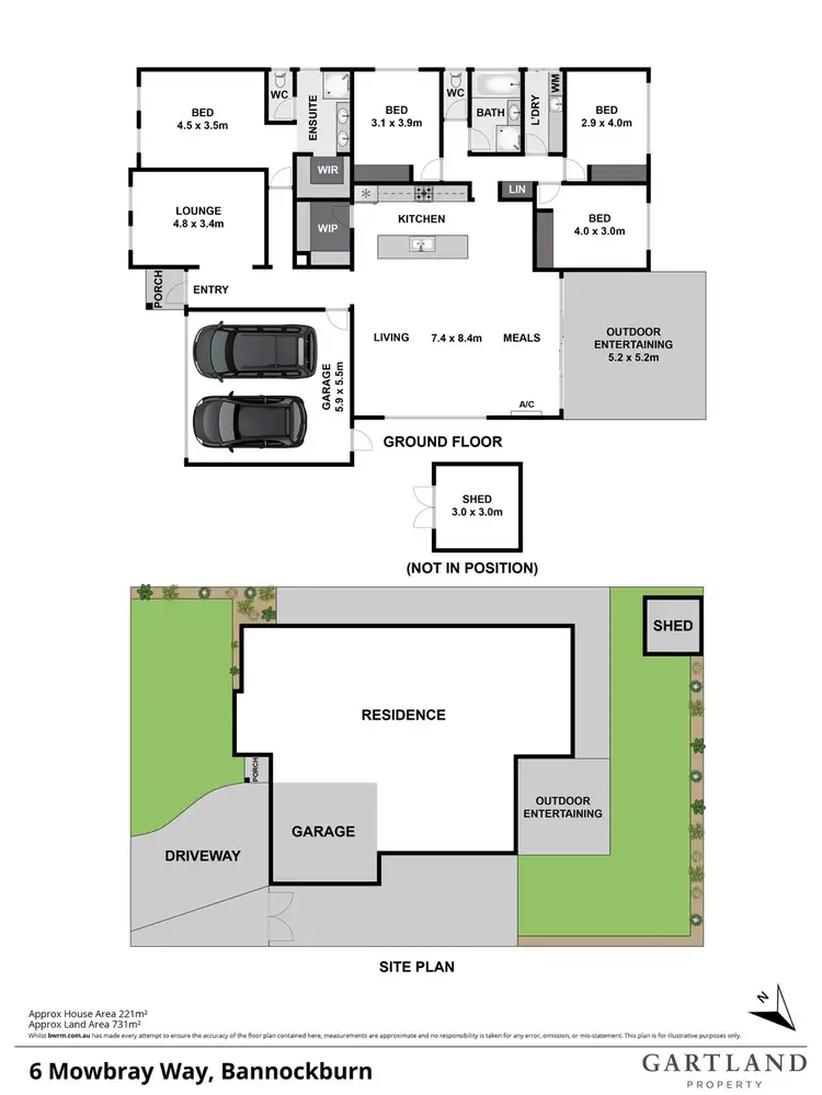 Floorplan of Homely house listing, 6 Mowbray Way, Bannockburn VIC 3331