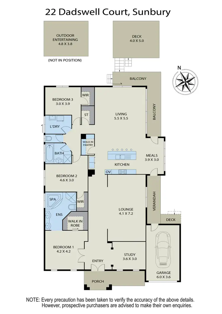 Floorplan of Homely house listing, 22 Dadswell Court, Sunbury VIC 3429