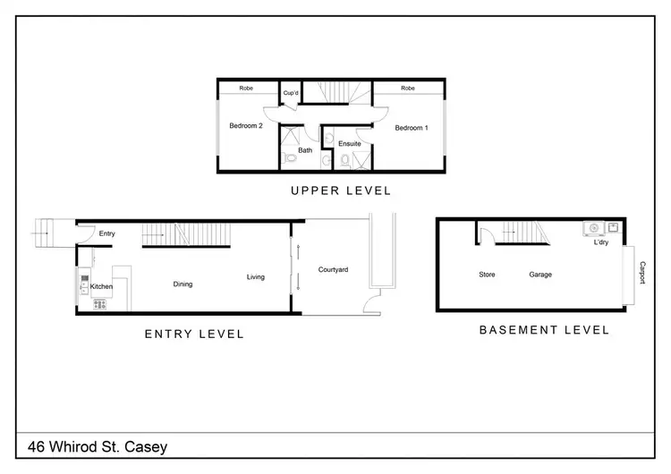 Floorplan of Homely townhouse listing, 7/46 Whitrod Avenue, Casey ACT 2913