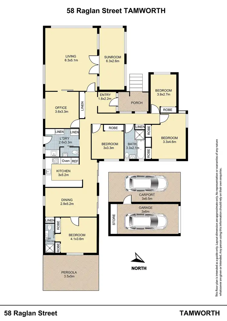 Floorplan of Homely house listing, 58 Raglan Street, Tamworth NSW 2340