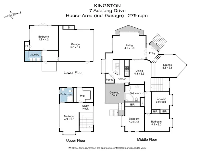 Floorplan of Homely house listing, 7 Adelong Drive, Kingston TAS 7050