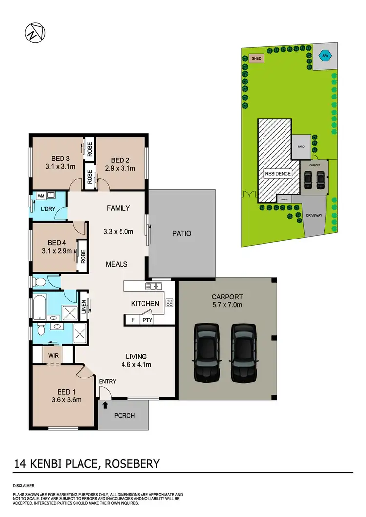 Floorplan of Homely house listing, 14 Kenbi Place, Rosebery NT 832