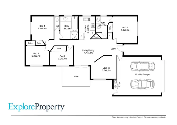 Floorplan of Homely house listing, 6 Mcginn Court, Caboolture QLD 4510
