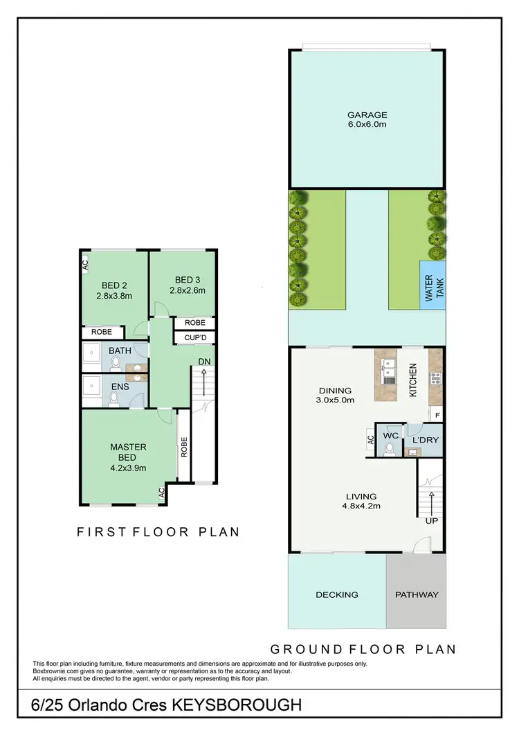 Floorplan of Homely townhouse listing, 6/25 Orlando Crescent, Keysborough VIC 3173