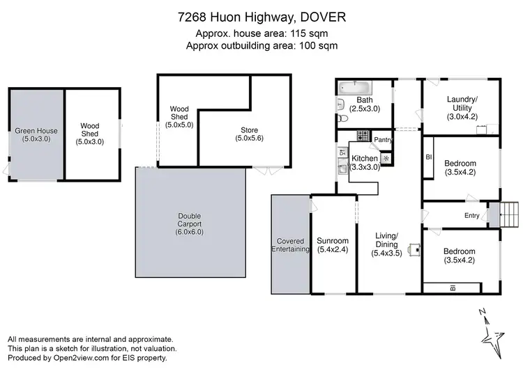 Floorplan of Homely house listing, 7268 Huon Hwy, Dover TAS 7117